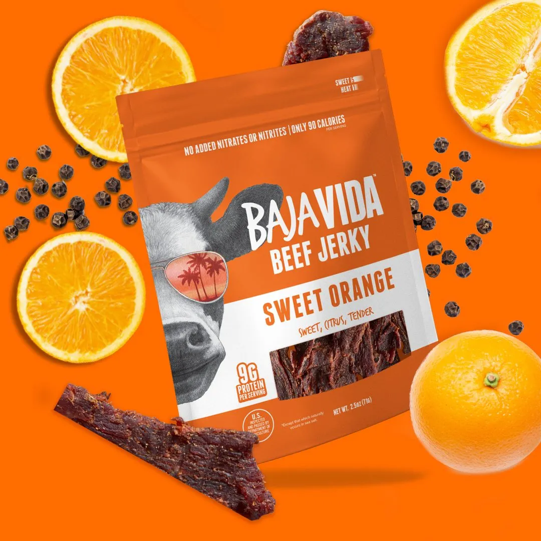 Baja Vida Beef Jerky - 2.5oz Sweet Orange
