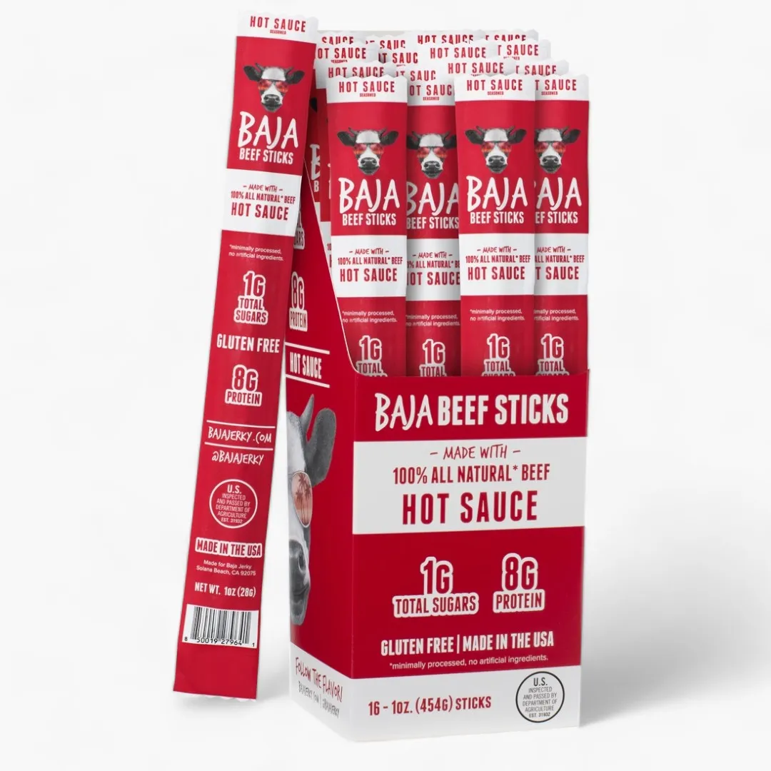 Baja Vida Beef Sticks - 1.0oz Hot Sauce