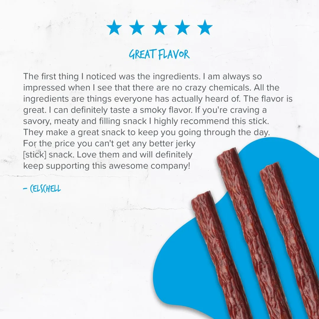 Baja Vida Beef Sticks - 1.0oz Traditional (16-Pack Caddy)