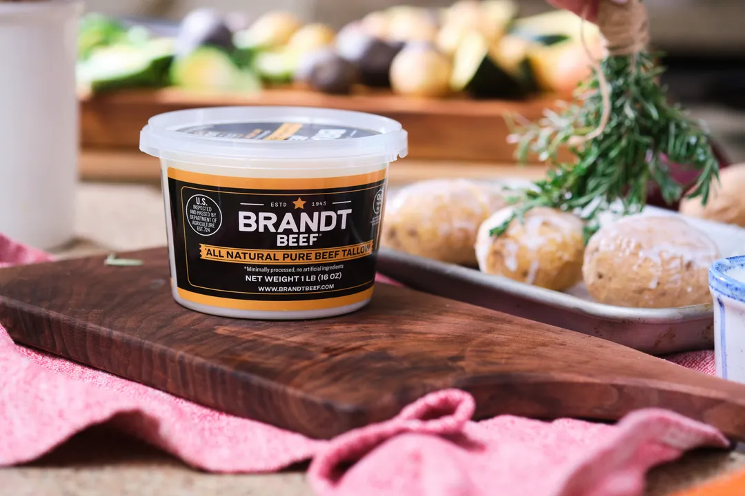 Brandt Beef Tallow - 16oz Tub - 100% Pure Beef Tallow for Cooking