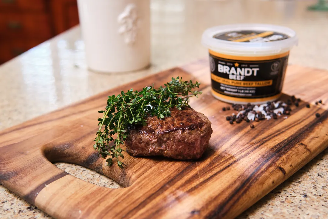 Brandt Beef Tallow - 16oz Tub - 100% Pure Beef Tallow for Cooking
