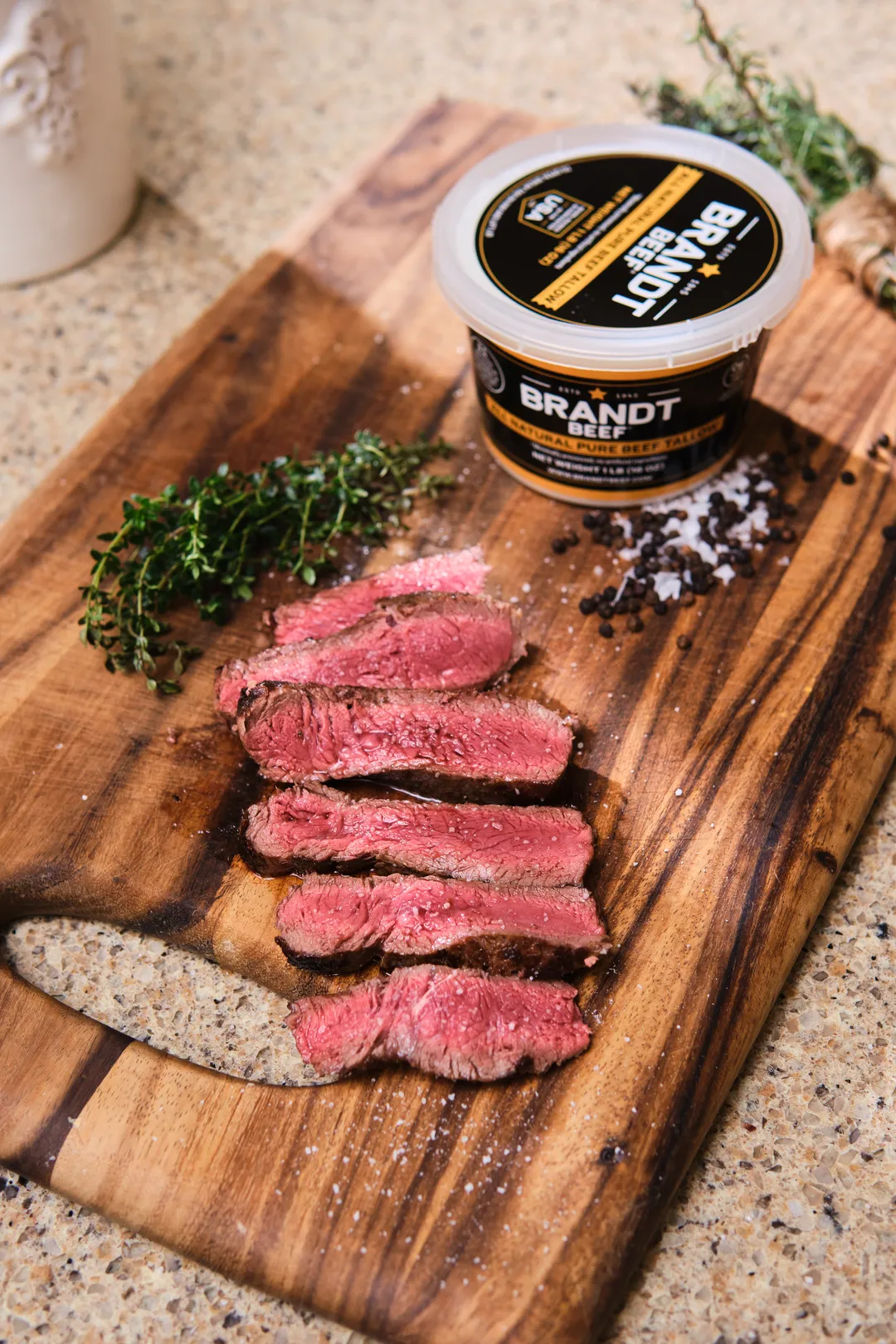 Brandt Beef Tallow - 64oz Tub - 100% Pure Beef Tallow for Cooking