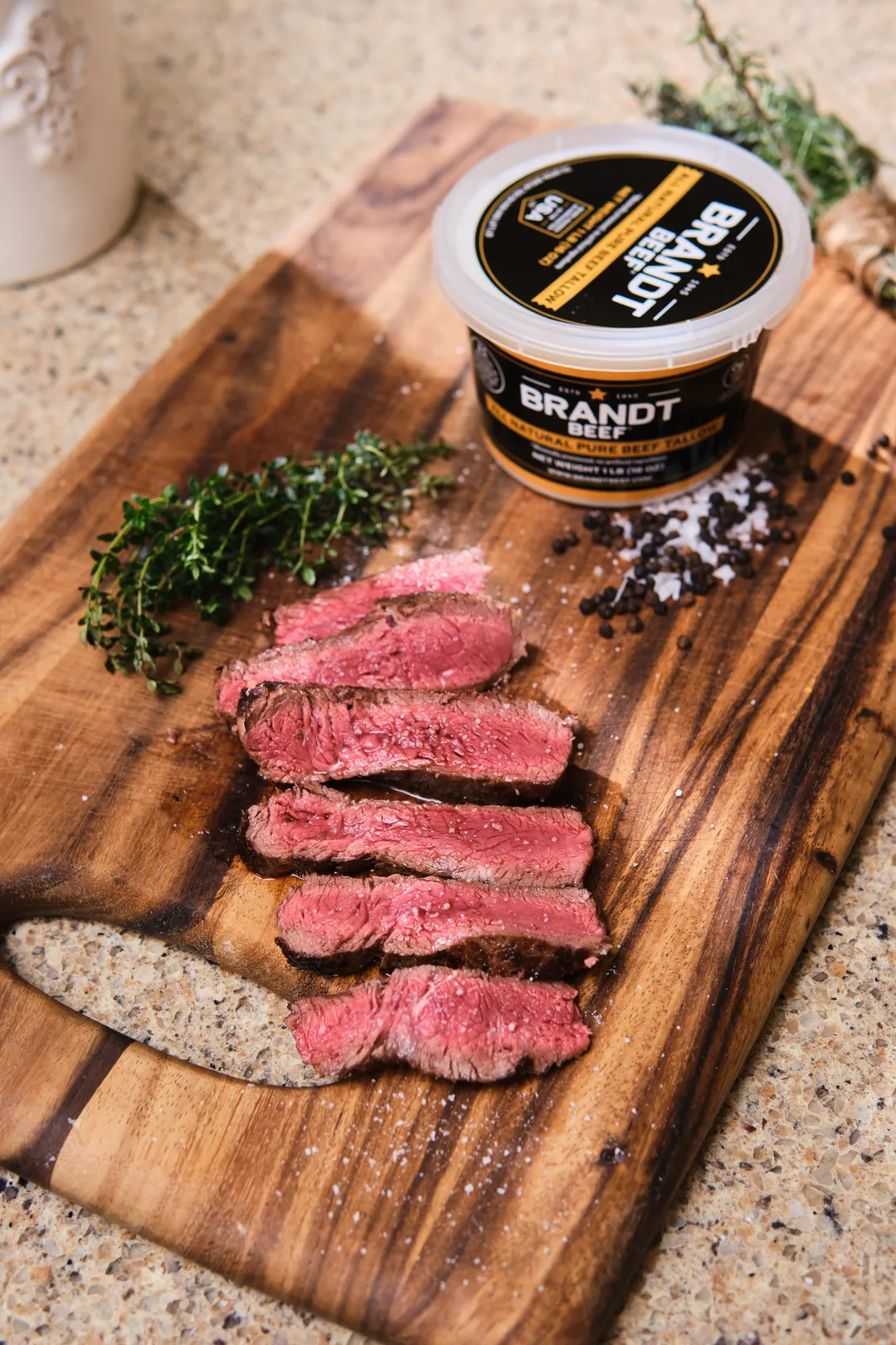 Brandt Beef Tallow - 16oz Tub - 100% Pure Beef Tallow for Cooking