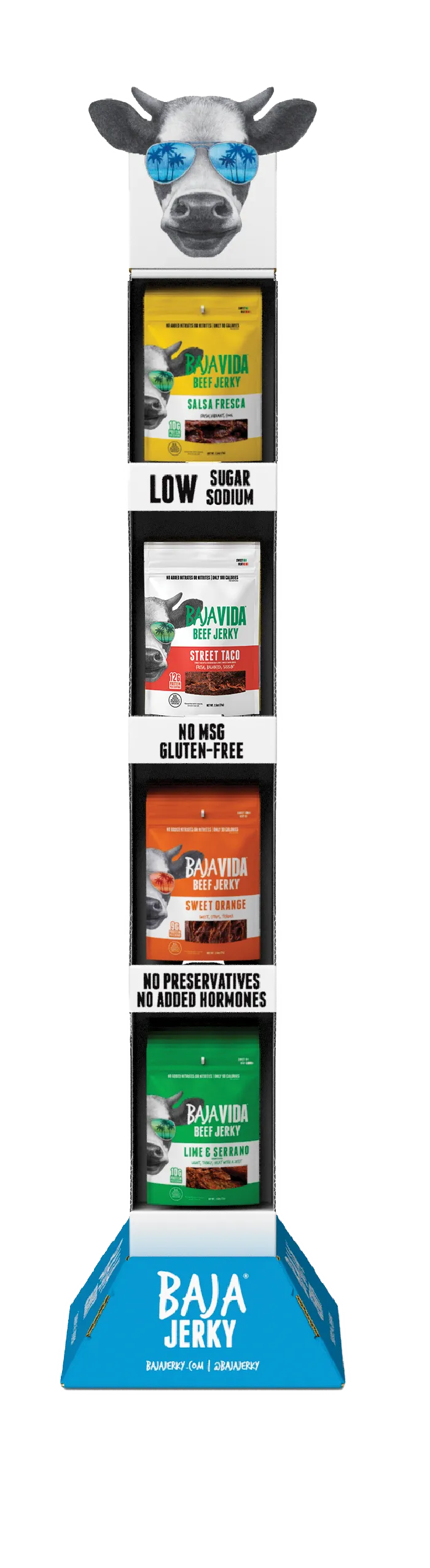 Baja Vida Beef Jerky – Vertical Shipper Display (4-Flavors) variant
