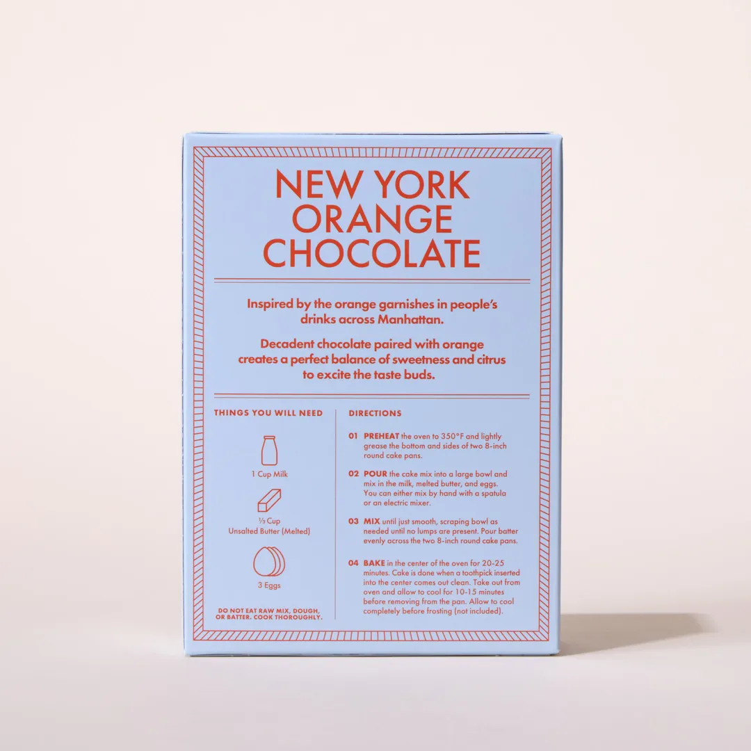 New York Orange Chocolate Cake Mix