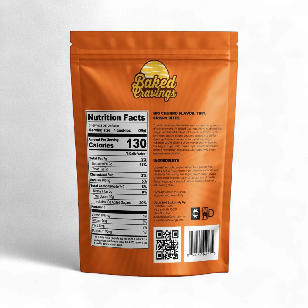 Churro Mini Crisp Cookie Bag 5oz