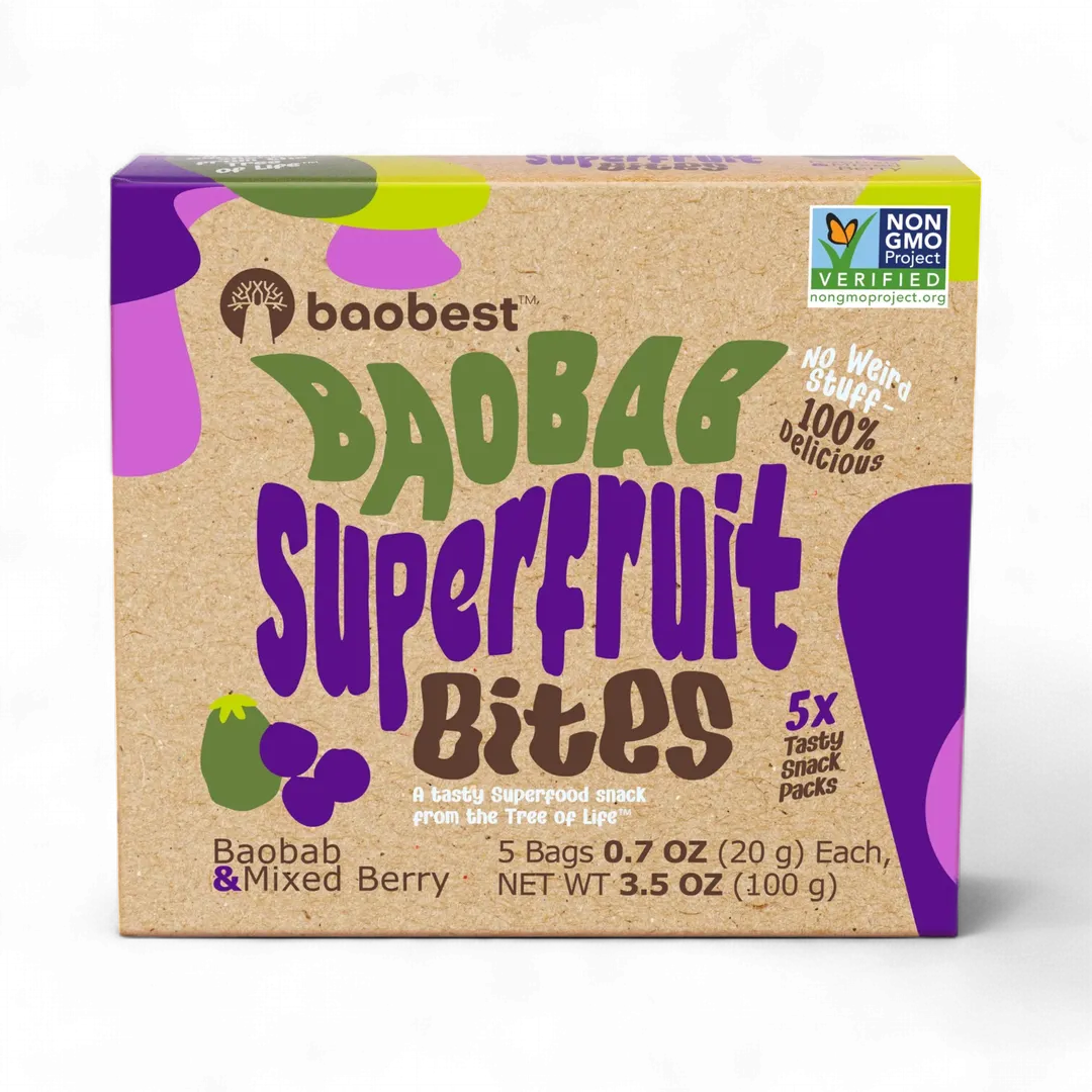 Mixed Berry + Baobab Superfruit Bites (6u case)
