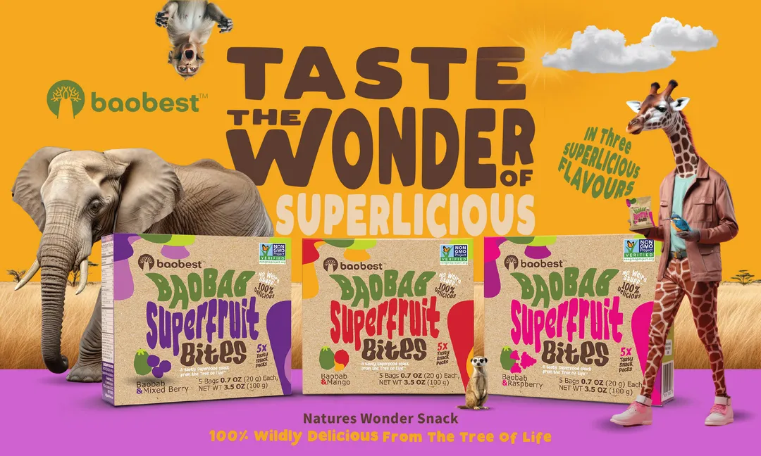Baobab Superfruit Bites- Mixed Flavors (6u case)