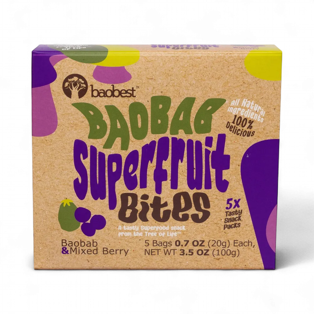 Baobab Superfruit Bites- Mixed Flavors (3u case)
