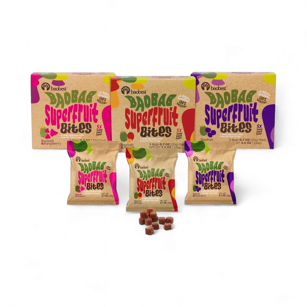 Baobab Superfruit Bites- Mixed Flavors (3u case)