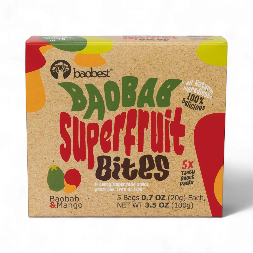 Baobab Superfruit Bites- Mixed Flavors (6u case)