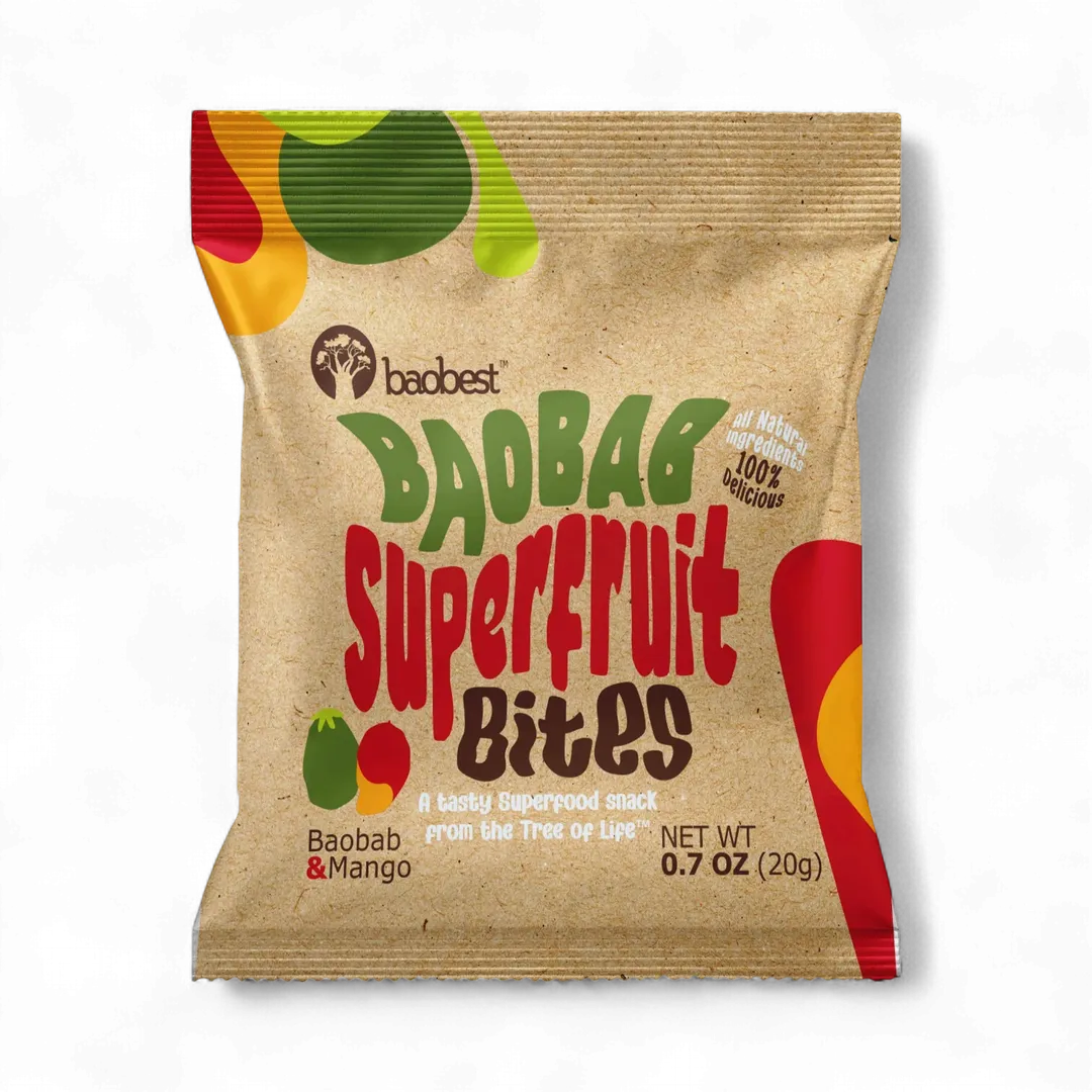 Baobab Superfruit Bites- Mixed Flavors (6u case)