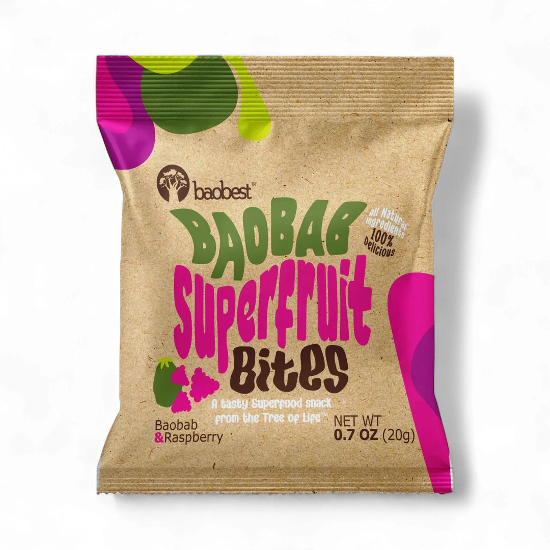 Raspberry + Baobab Superfruit Bites (6u case)