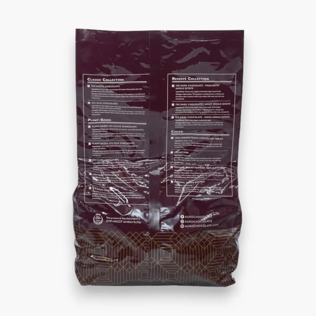 Auro Bulk Baking Milk Chocolate 42% Coins 1kg