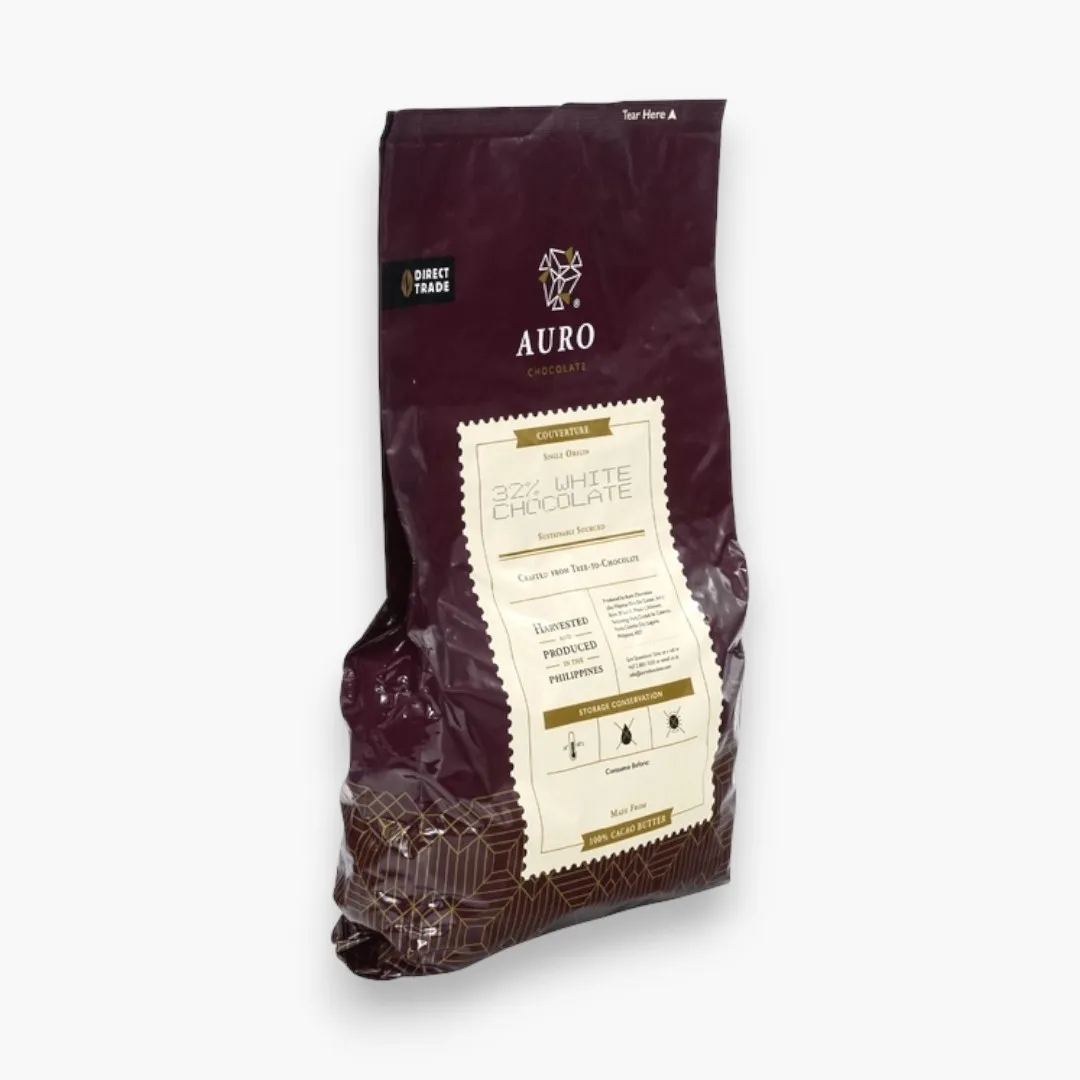 Auro Bulk Baking White Chocolate 32% Coins 1kg