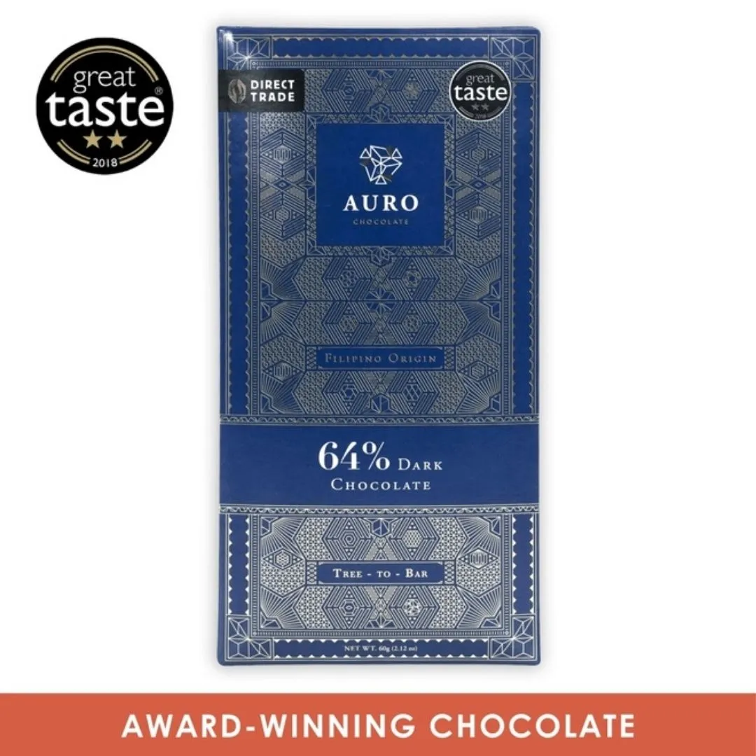 Auro Dark Chocolate Bar 64% (Single Origin)