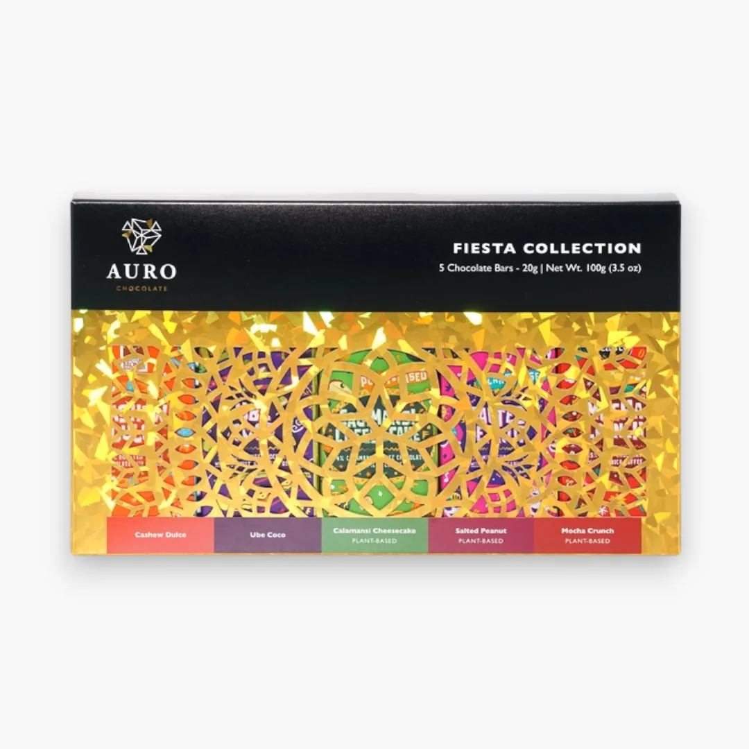 Auro Fiesta Chocolate Gift w/ 5 Mini Bars (Filipino Origin)