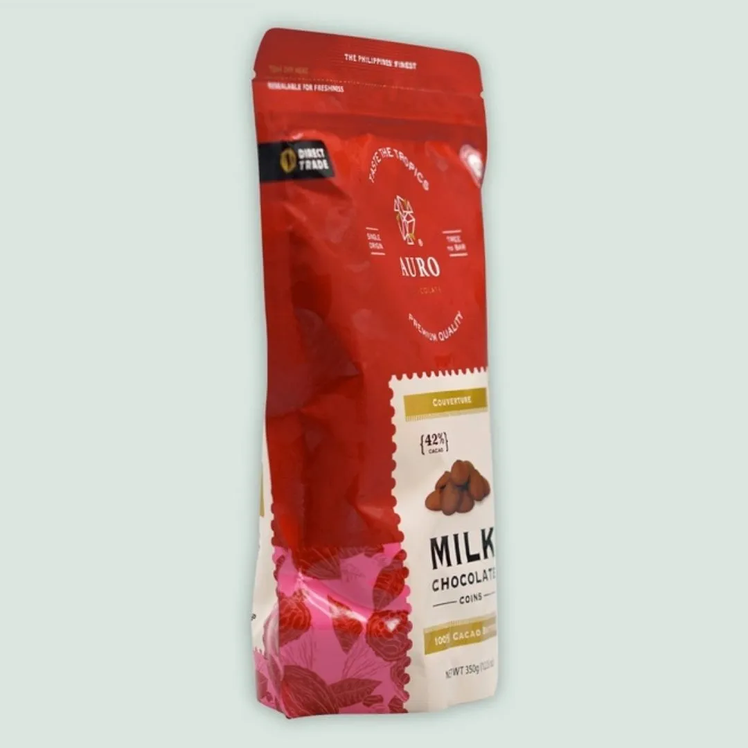 Auro Milk Chocolate Coins 42% (Filipino Origin)