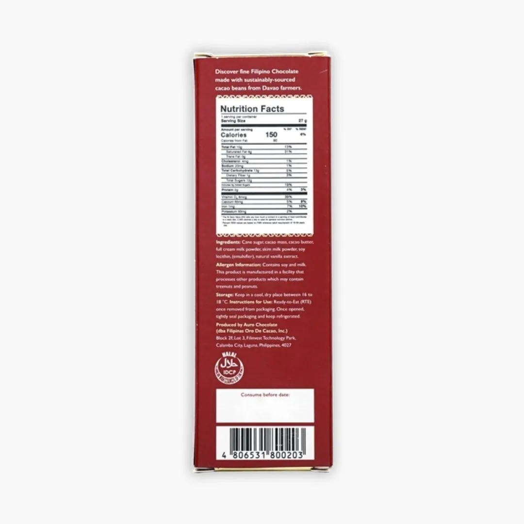 Auro Mini Chocolate Bar-Milk 42%