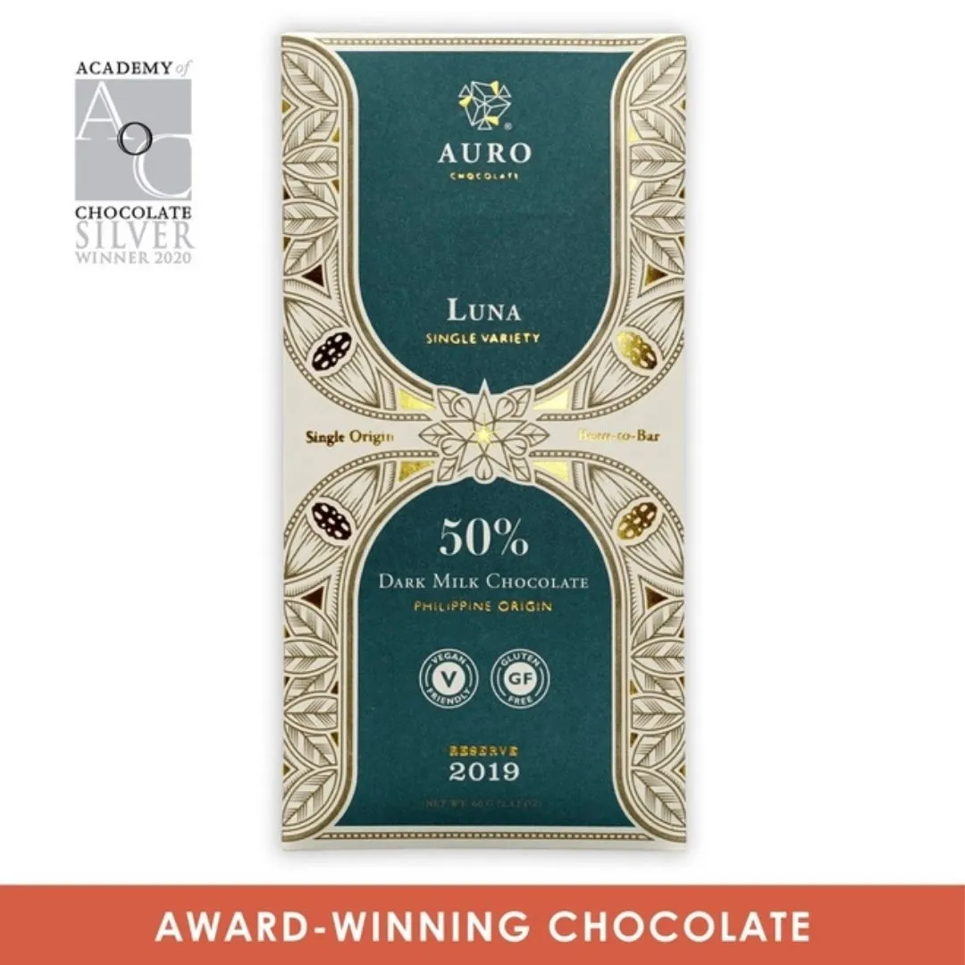 Auro Reserve Luna Dark Milk Chocolate Bar (Single Origin)