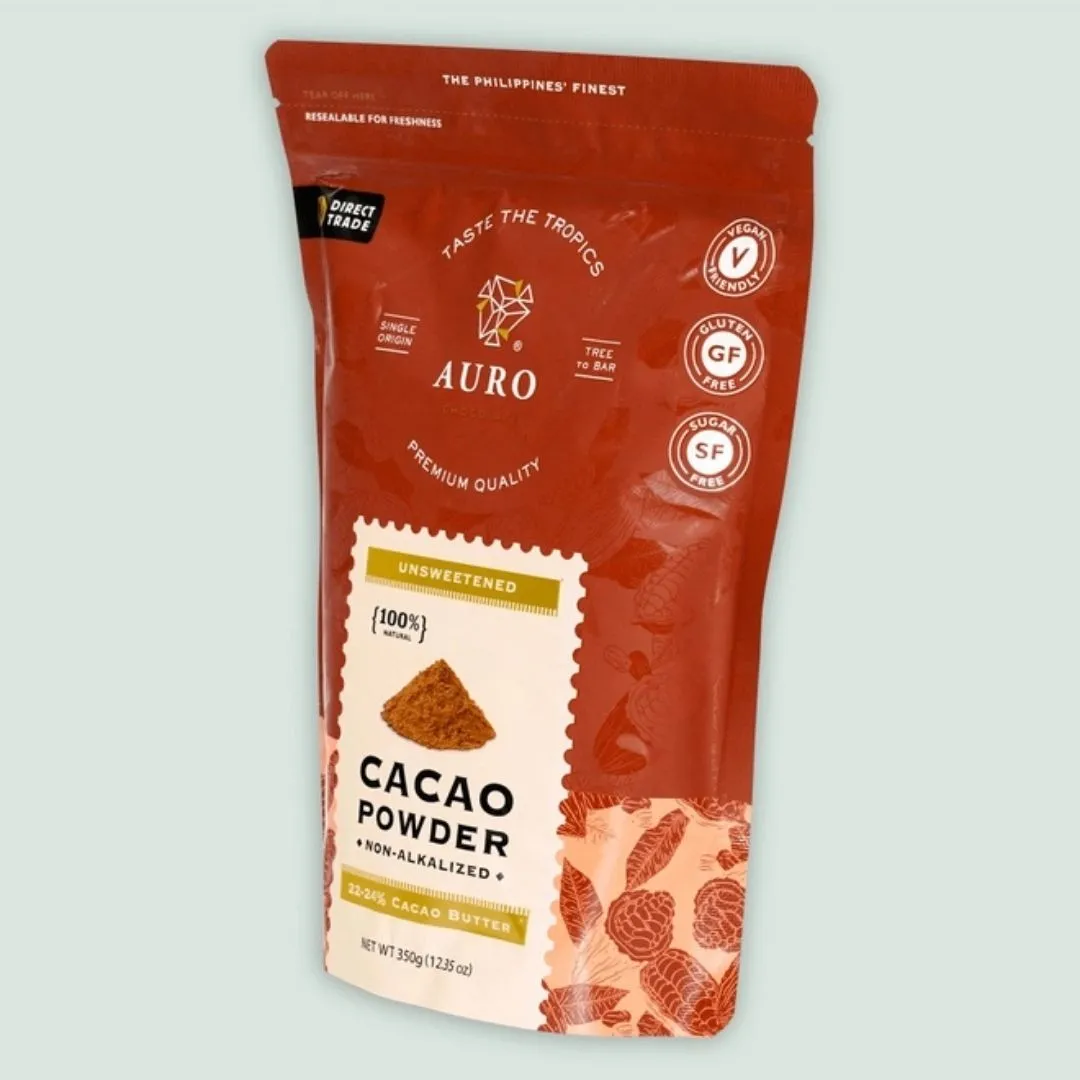 Auro Unsweetened Natural Cacao Powder 100% (Filipino Origin)