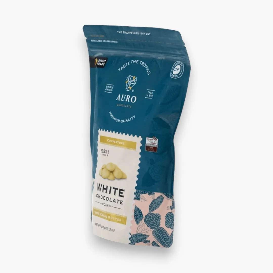 Auro White Chocolate Coins 32% (Filipino Origin)