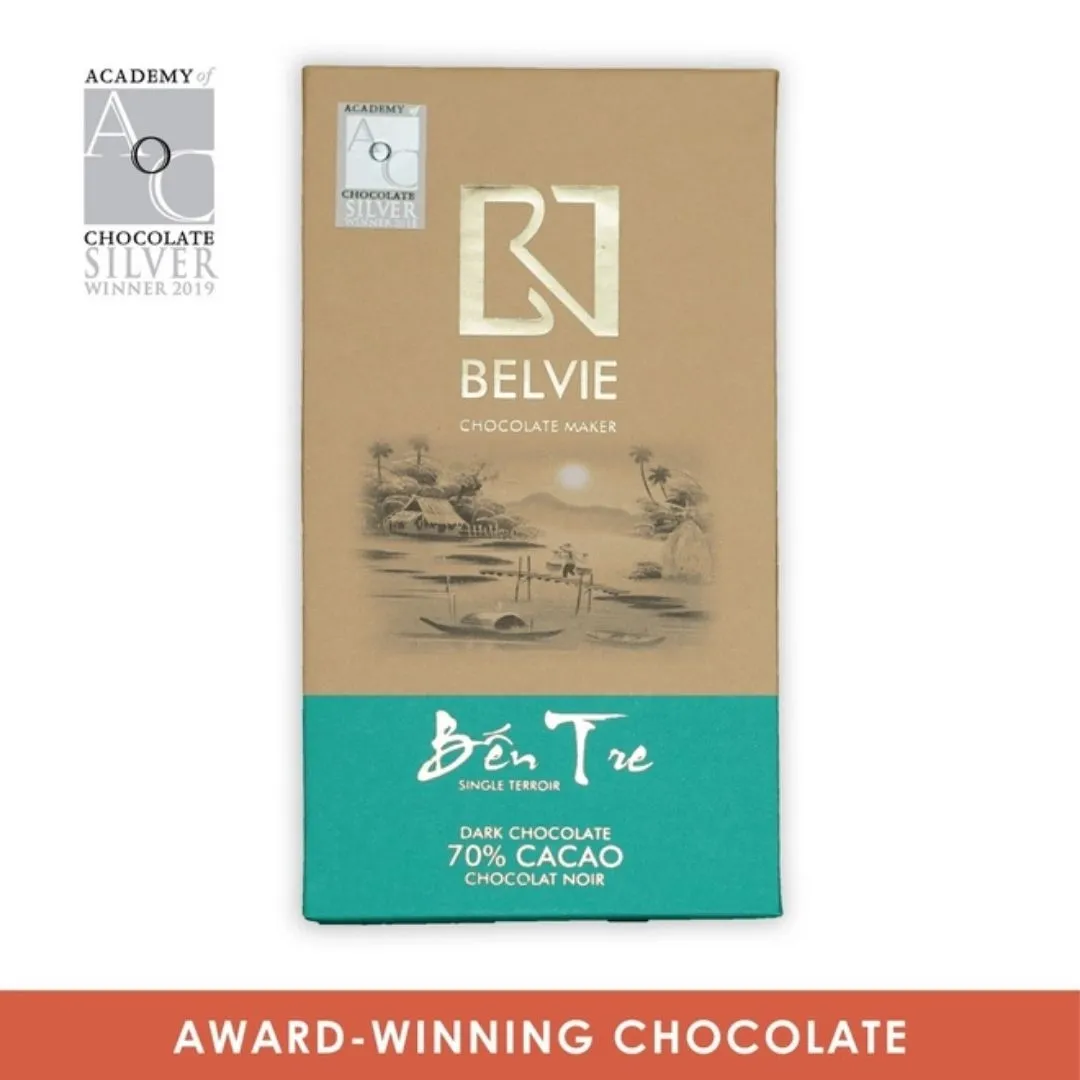 Belvie Dark Chocolate Bar Ben Tre 70% (Single Origin)