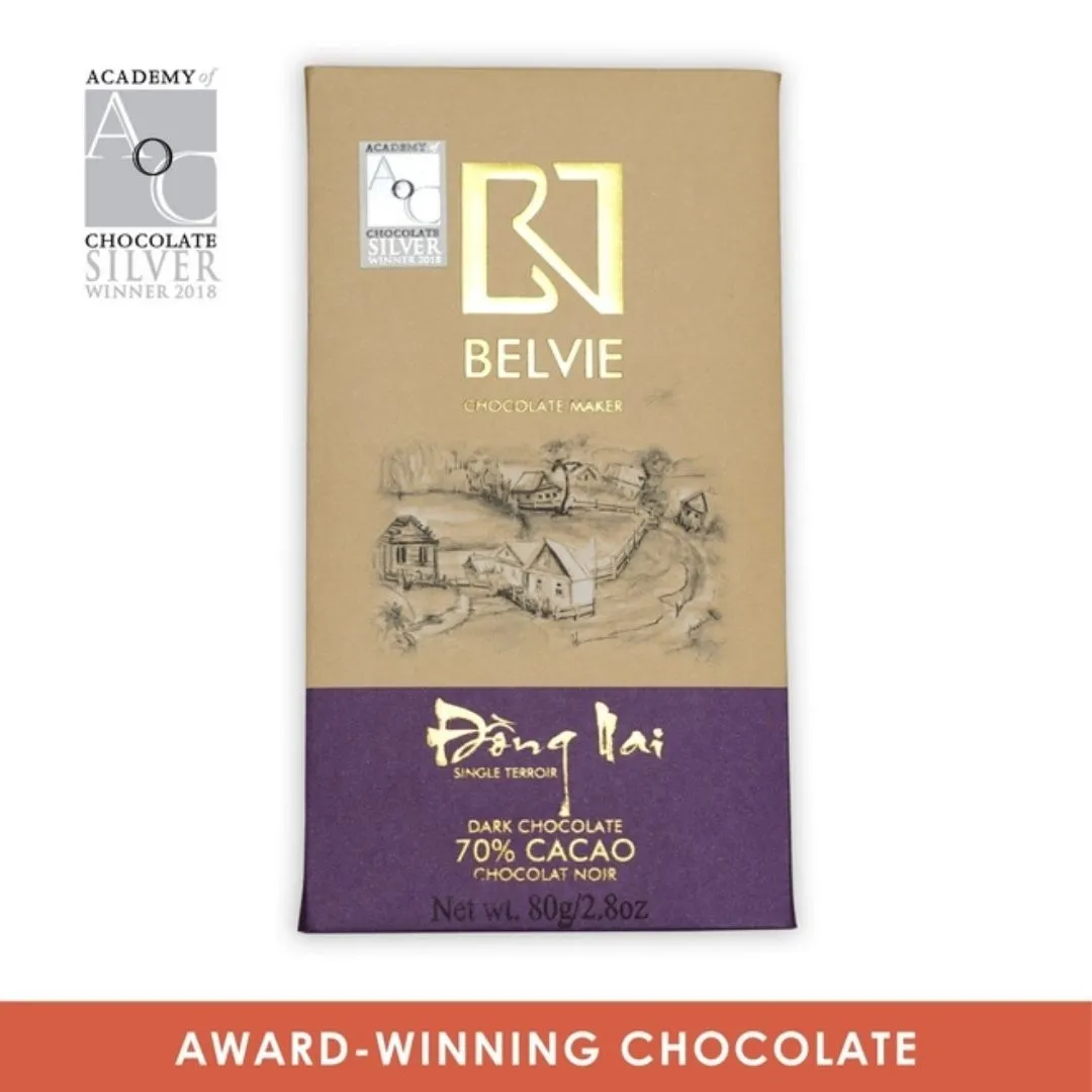 Belvie Dark Chocolate Bar Dong Nai 70% (Single Origin)