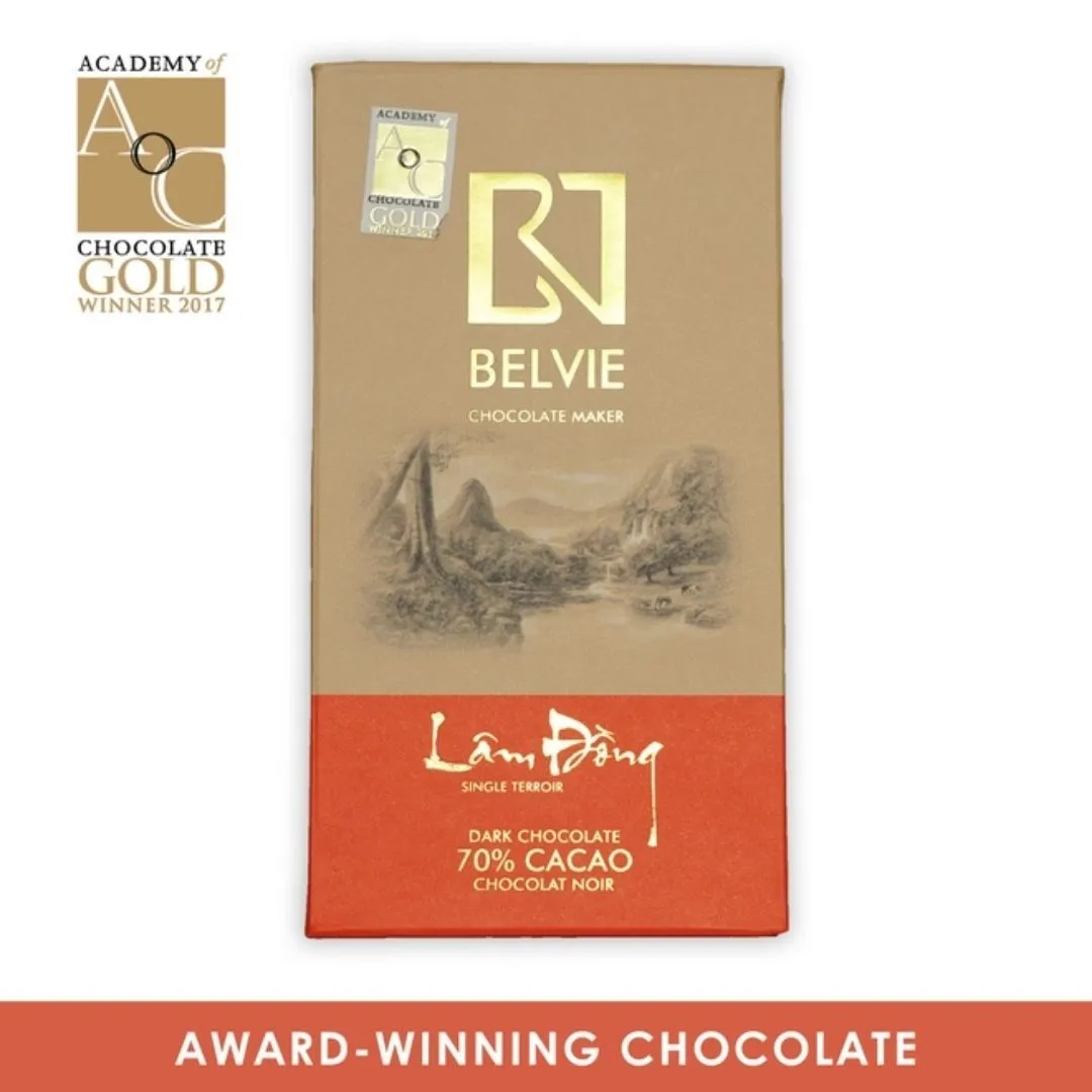 Belvie Dark Chocolate Bar Lam Dong 70% (Single Origin)