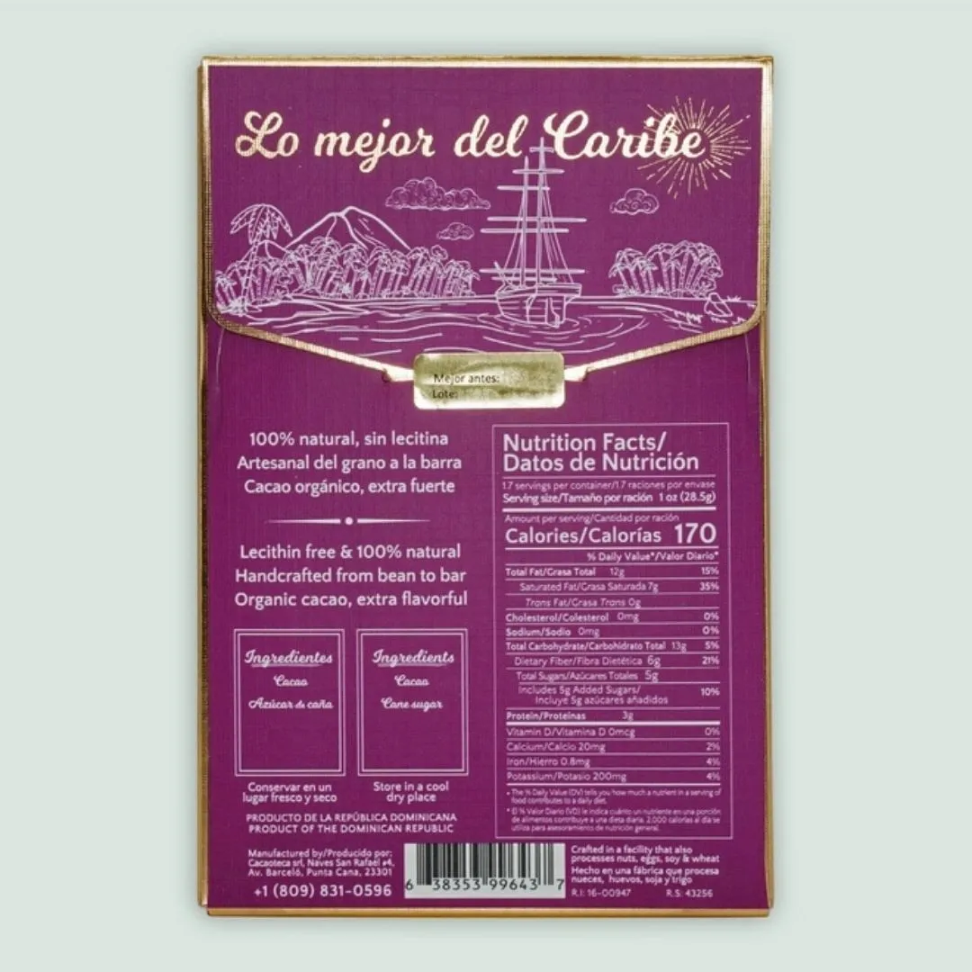 Cacaoteca Dark Chocolate Bar El Arca 84% (Single Origin)