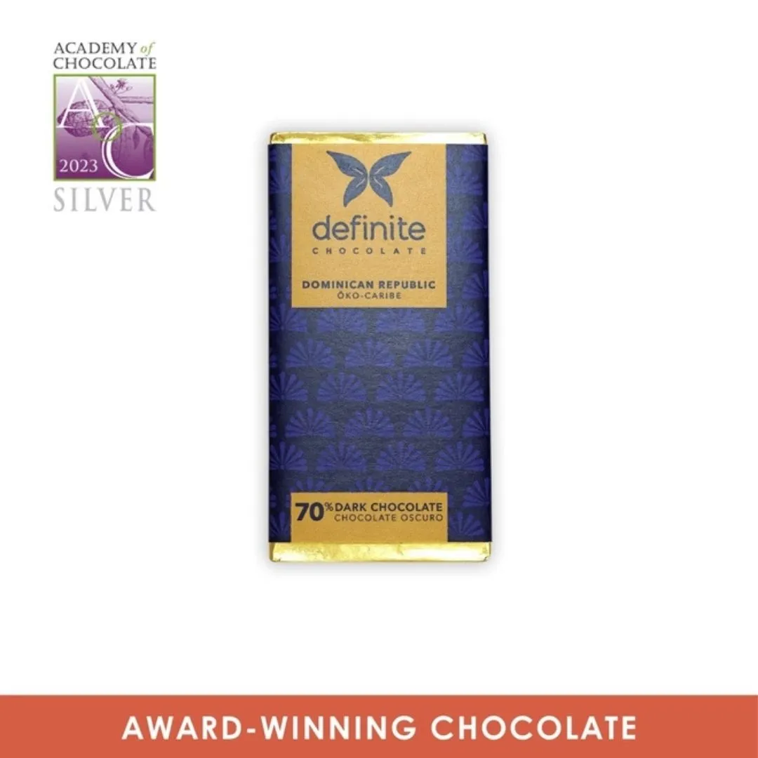 Definite Chocolate Mini Bars- Oko Caribe Dark 70%