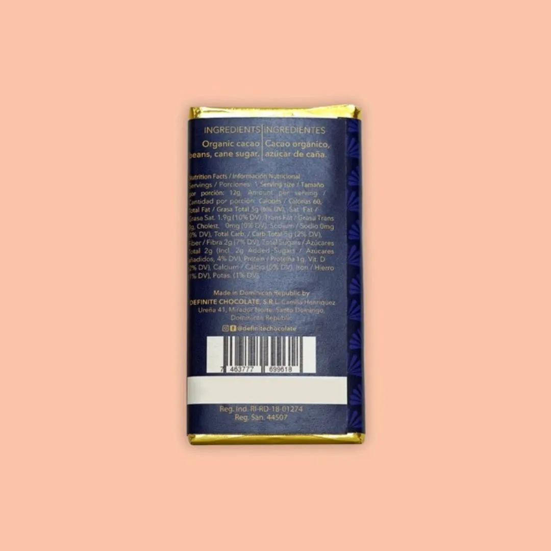Definite Chocolate Mini Bars- Vanilla Altragracia Milk 50%