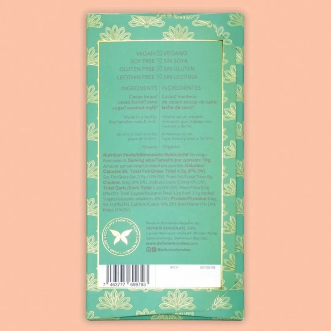 Definite Coconut Milk Chocolate 60% (Single Origin)
