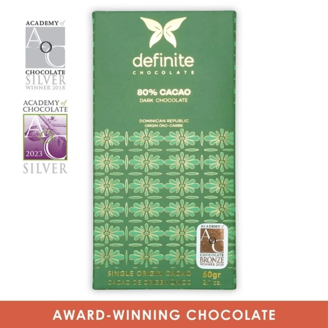 Definite Dark Chocolate Bar Oko Caribe 80% (Organic)