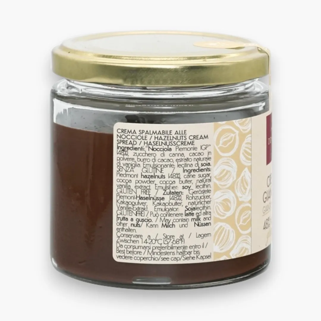 Domori Crema Gianduja Spread - Chocolate w/ Hazelnuts