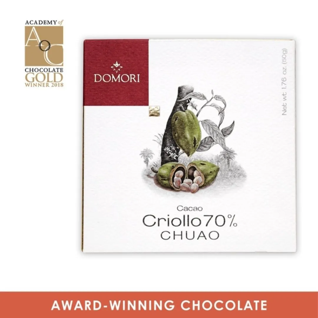 Domori Criollo Dark Chocolate Bar Chuao 70% (from Italy)