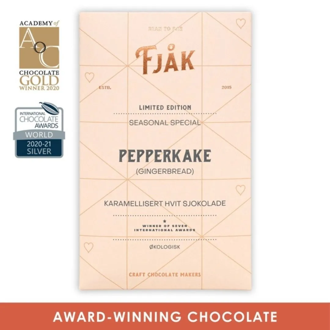 Fjåk Caramelized White Chocolate w/ Gingerbread (Christmas)