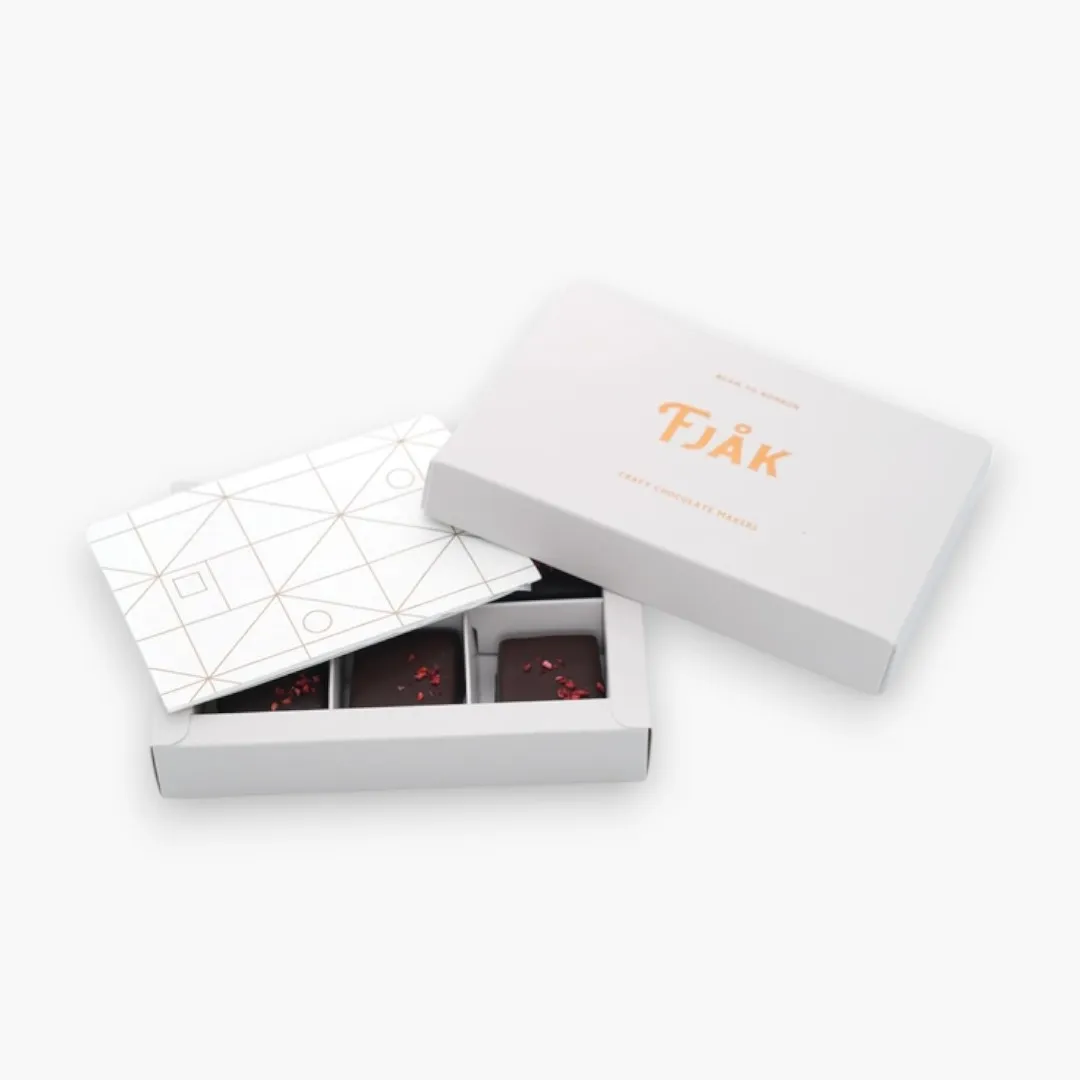 Fjak Chocolate Coated Raspberry Caramels (6 pcs)