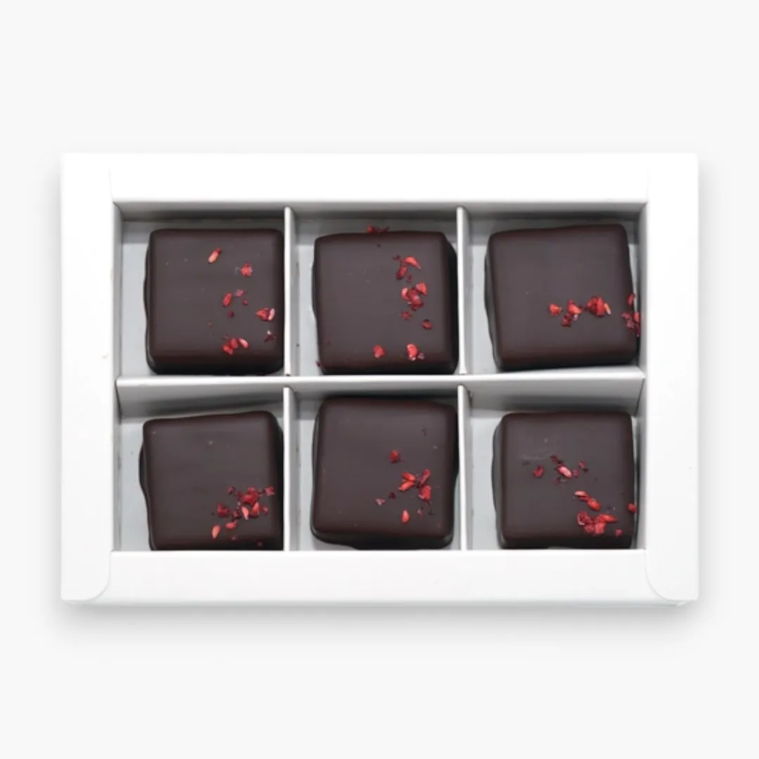 Fjak Chocolate Coated Raspberry Caramels (6 pcs)