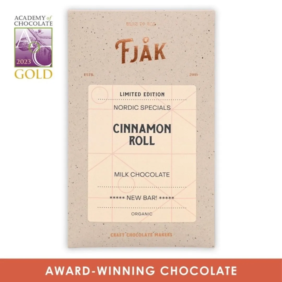 Fjåk Cinnamon Roll Milk Chocolate 45% (Nordic)
