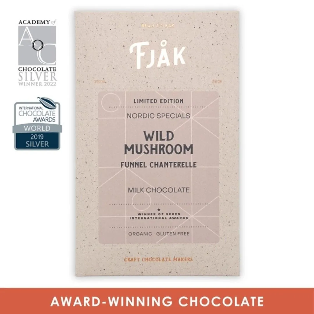 Fjak Dark Chocolate w/ Norwegian Gin 60% (Organic)