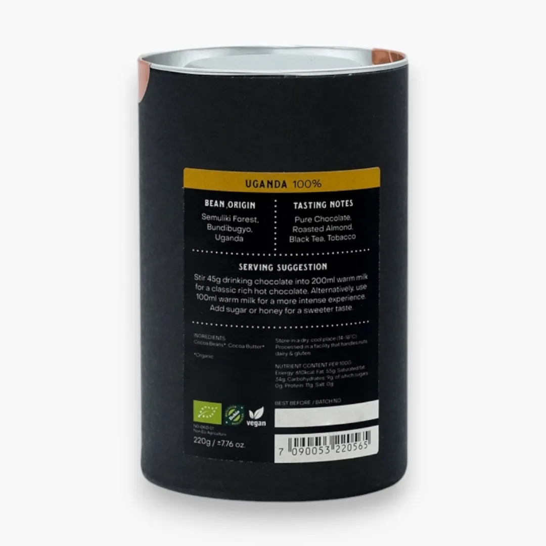 Fjak Drinking Chocolate Dark Uganda 100% (Organic)