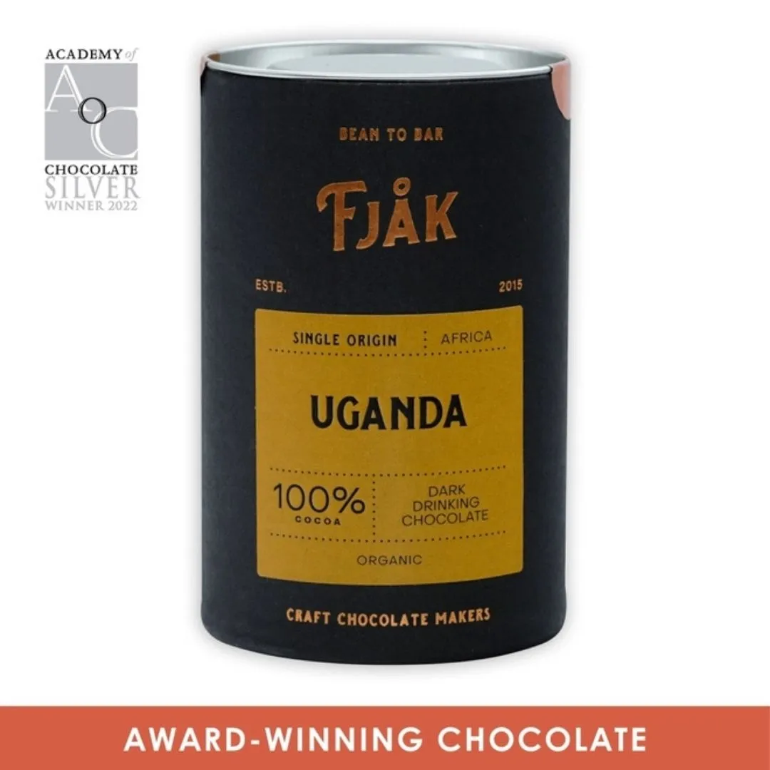 Fjak Drinking Chocolate Dark Uganda 100% (Organic)