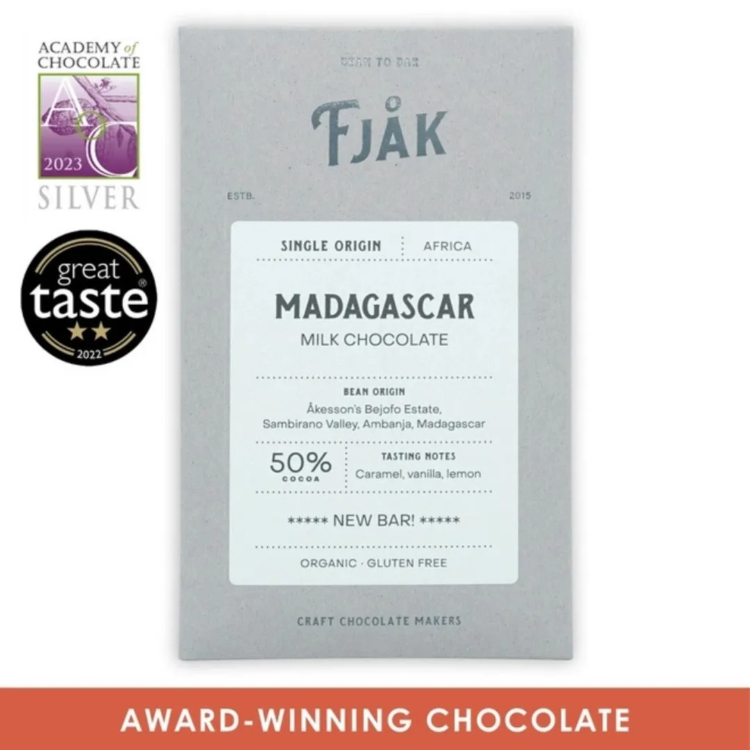 Fjak Milk Chocolate Bar Madagascar 50% (Organic)
