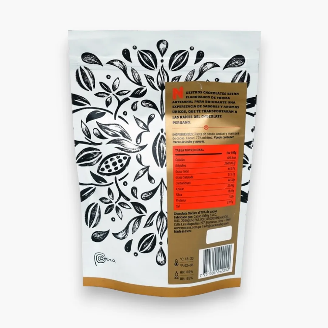 Marana Mini Square Bites Dark 70%