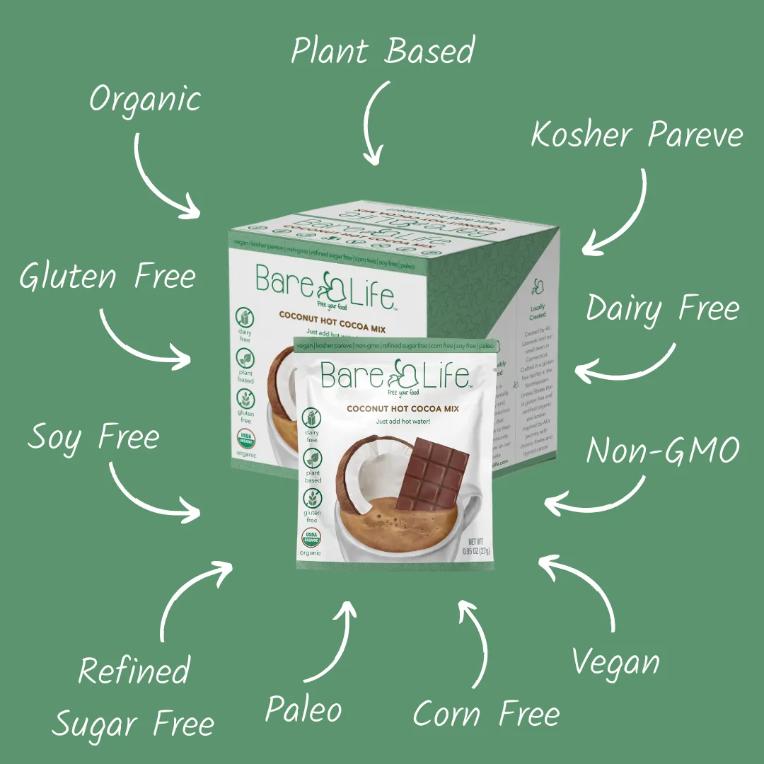 Dairy Free & Vegan Coconut Hot Cocoa Mix - 0.95 oz (10 Ct.)