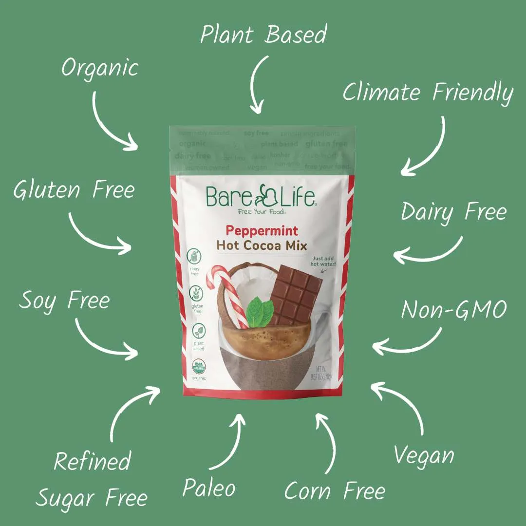 Dairy Free & Vegan Peppermint Hot Cocoa Mix - 9.52 oz. Bag