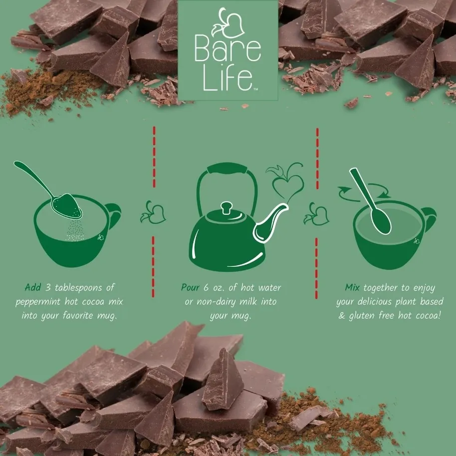 Dairy Free & Vegan Peppermint Hot Cocoa Mix - 5lb Bulk