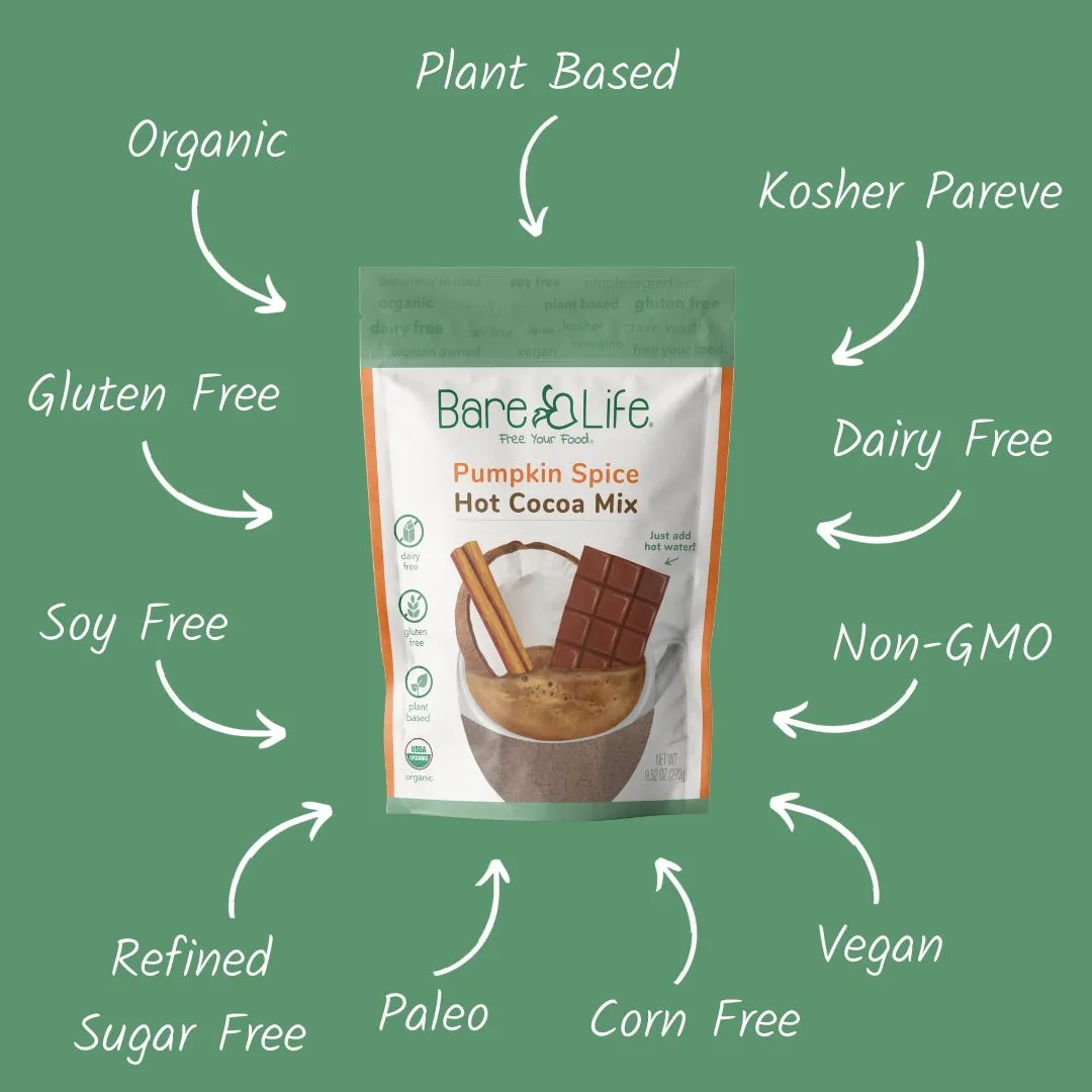 Dairy Free & Vegan Pumpkin Spice Hot Cocoa Mix - 9.52 oz Bag