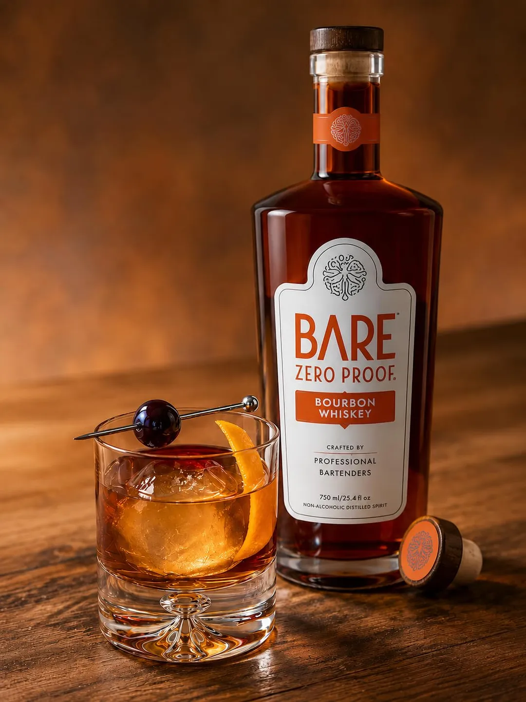 BARE Zero Proof Bourbon Whiskey 